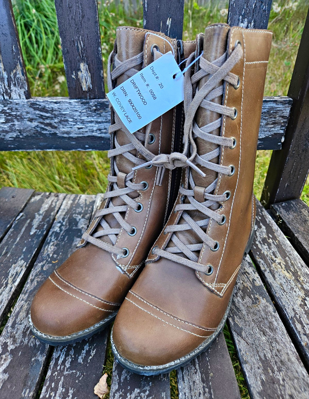 Eddie Bauer Lace Up Zip Combat Boots Women's Size 7